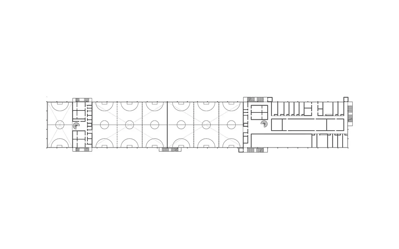 Grundriss des Wettbewerbsbeitrags für das Martin-Behaim-Gymnasium