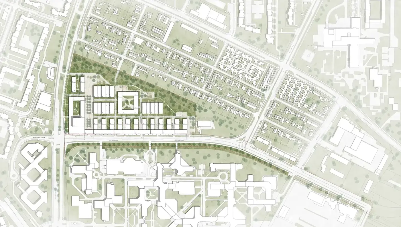 Lageplan des Wohnquartiers Neuperlach