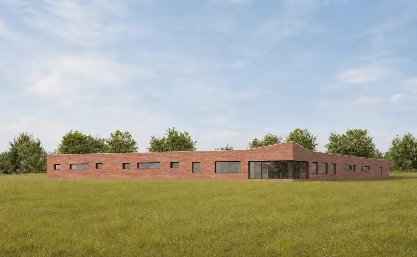 Außenansicht der Kindertagesstätte Drei-Seit-Hof in Husum