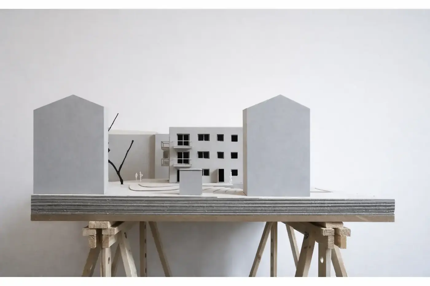 Architekturmodell des Wohnprojekts an der Wasserburger Landstraße in Zorneding